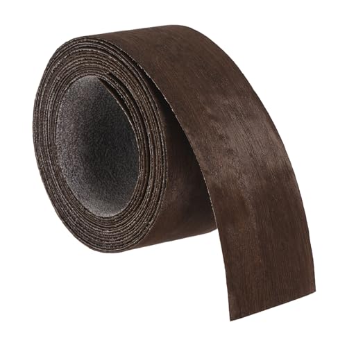 uxcell 1-1/2 Inch x 10ft Wood Veneer Edge Banding, Pre-Glued Flexible Eucalyptus Edging Strips, Iron on with Hot Melt Adhesive Wood Tape for Cabinet Repair and Furniture Restoration - size: 1-1/2 Inch x 10ft