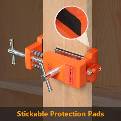 POWERTEC Cabinet Face Frame Clamps (2 Pack) - Cabinet Installation Tool with Drill Guide, Precise Alignment & Secure Hold (72126) - style: Cabinet Face Frame Clamps (2PK)