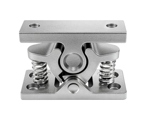 Heavy Duty Double Roller Catch, Spring Loaded,Stop Catch Release Clamp Lock for Barn Doors,Cabinet,Doors,1 Pcs