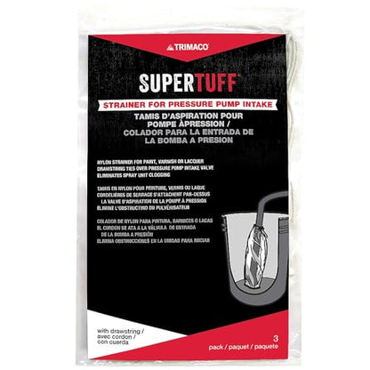 24-Pack of Trimaco 30138 SuperTuff Pump Strainer Bag with Draw String, Medium Mesh, 3-Pack