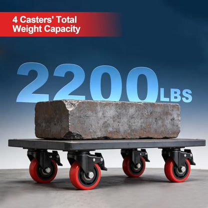4" Caster Wheels,4 inch Heavy Duty Casters with Brake Set of 4 - size: 4 Inch (4 Pack)
