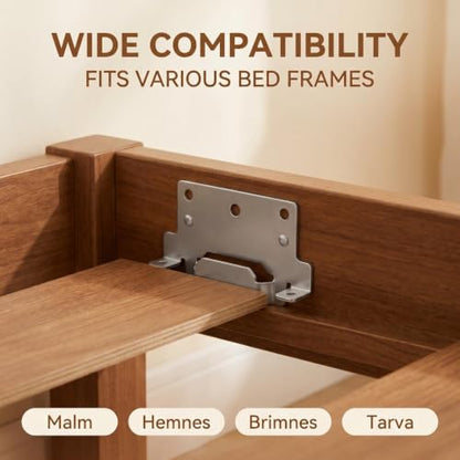 116791 Mounting Plate Replacement for IKEA Bed Frame Brackets (6 Pack)