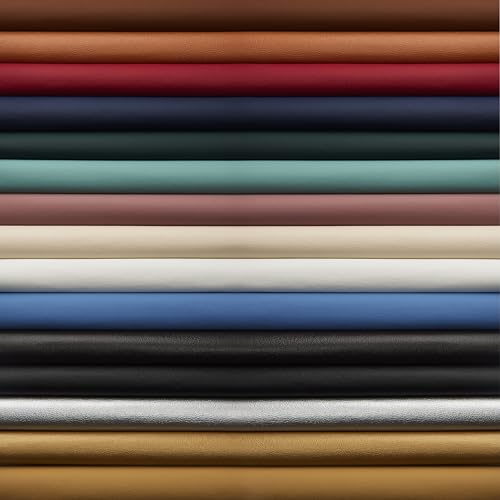 Textured Faux Leather Fabric, Smooth Pebble Grain Vinyl Sheets, Embossed Material, Upholstery, Fashion Apparel, Automotive, DIY and Crafting Pleather - 5 Yard Roll (Ginger) - color: Ginger, size: 5 Yard Roll