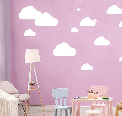 5pcs Reusable Painting Stencils,Plastic Art Craft Templates on Wood Wall Fabric Paper Home Décor DIY 4" to 12" (Clouds) - color: Clouds