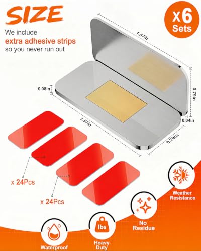 6 Pack Magnetic Cabinet Door Catch, Cabinet Magnets for Closure