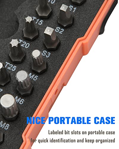 ROTATION 44pc Bit Set with 1/4 Mini Ratchet Offset Screwdriver - style: 44pc