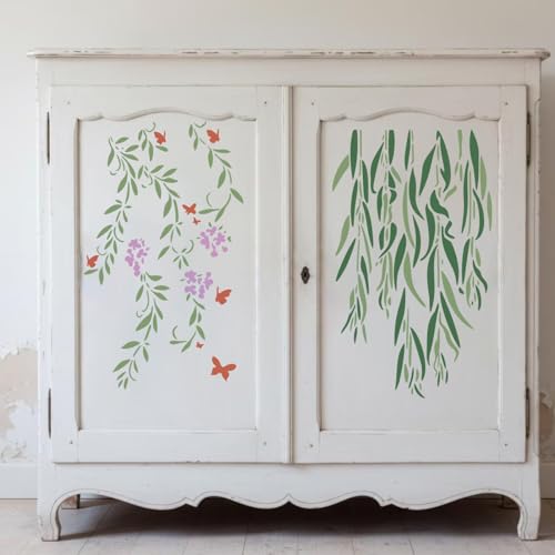 Large Flower Stencils 14" Vine Stencil - style: Vine