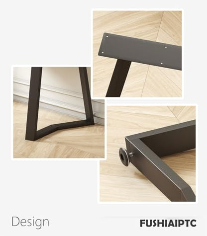 28 Inch Dining Table Legs, 28" W Metal Desk Legs for Table Set of 2 - color: Trapezoidal