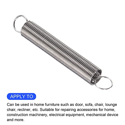 METALLIXITY Extension Spring (1x12x90mm/0.04"x0.48"x3.55") 5Pcs - size: 0.04"x0.48"x3.55"