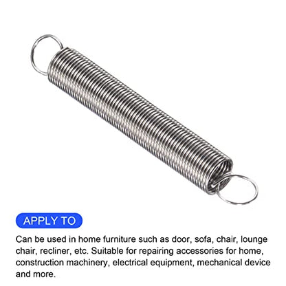 METALLIXITY Extension Spring (1x12x90mm/0.04"x0.48"x3.55") 5Pcs - size: 0.04"x0.48"x3.55"