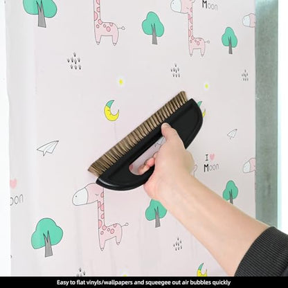 EHDIS Wallpaper Smoothing Tool Kit Wallpaper Smoothing Brush Large Wallpaper Squeegee for Applying Peel and Stick Wallpaper, Vinyl Backsplash Tile,Smoothing Wallcovering