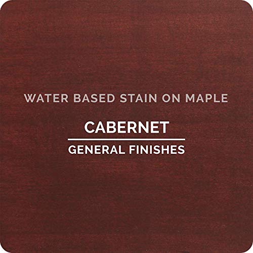 General Finishes Water Based Wood Stain, 1 Quart, Cabernet - color: Cabernet, size: 1 Quart