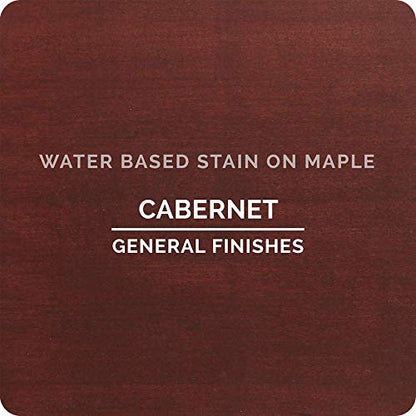 General Finishes Water Based Wood Stain, 1 Quart, Cabernet - color: Cabernet, size: 1 Quart