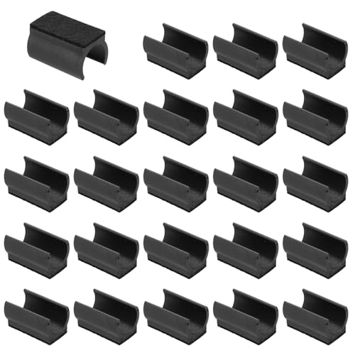 PATIKIL 24pcs Rectangle Chair Leg Cover with Felt Pad, 22mm Slide Smoothly No Scratches No Noise Furniture Feet Hardwood Protectors Tips Floor Glides Tubing Caps for Office,Black Black - color: Black Black, size: 22MM