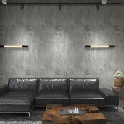 Light Grey Concrete Wallpaper Peel and Stick 3D Gray Faux Cement Textured Contact Paper Self-Adhesive Waterproof Vinyl Matte Modern Industrial Wall Paper for Bedroom Bathroom Kitchen 48"x118" - color: Light Gray, size: 48" x 118"