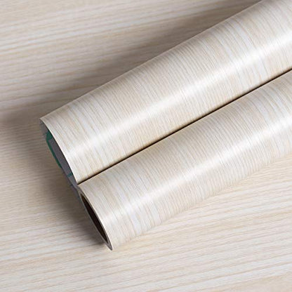 Livelynine Wood Contact Paper Peel and Stick Countertop Waterproof Wallpaper for Kitchen Cabinet Covers Light Wood Grain Vinyl Wrap Front Door Funiture Removable Self Adhesive Shelf Liner 15.8x78.8 - size: 15.8" x 78.8"