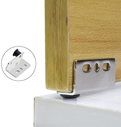 2 Sets Pivot Hinges Silver Heavy Duty Concealed Shaft Door Hinges - color: Silver