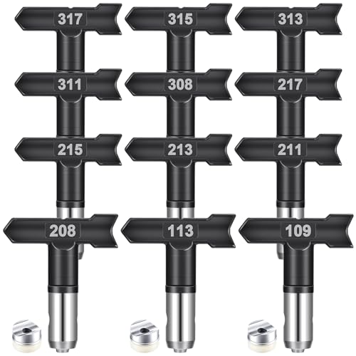Zhengmy 12 Pcs Spray Tips, 109,113, 208,211,213,215,217,308,311,313,315,317 - size: 109,113, 208,211,213,215,217,308,311,313,315,317