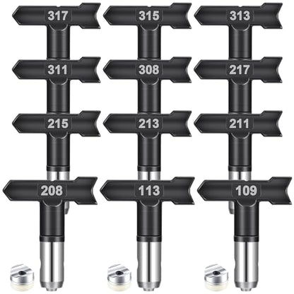 Zhengmy 12 Pcs Spray Tips, 109,113, 208,211,213,215,217,308,311,313,315,317 - size: 109,113, 208,211,213,215,217,308,311,313,315,317