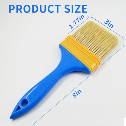 DTDNZKN 3 Pack Paint Brushes Set, Blue