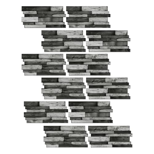 Peel and Stick Backsplash Tile Wall Stickers 24pcs 9.68x4.72 inch - color: Hzw-xy-htp-102