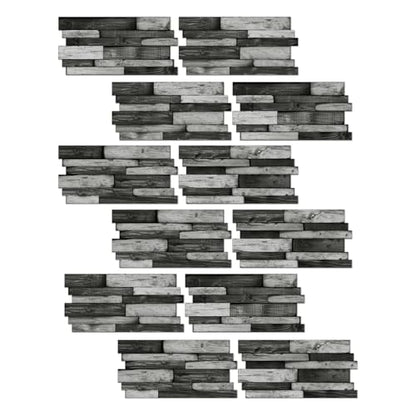 Peel and Stick Backsplash Tile Wall Stickers 24pcs 9.68x4.72 inch - color: Hzw-xy-htp-102