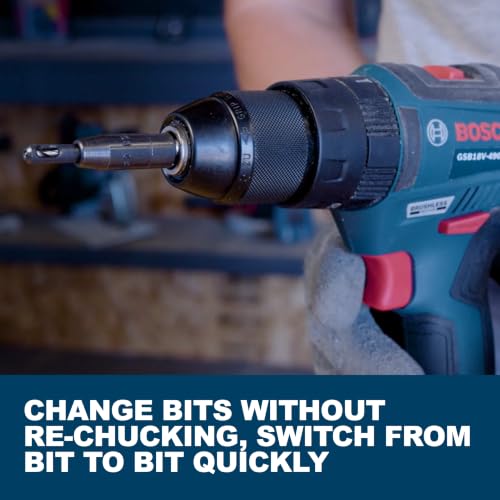 Bosch CC2430 Clic-Change 1/4in Self-Centering Drill Bit Set (3 Piece) - style: Industrial