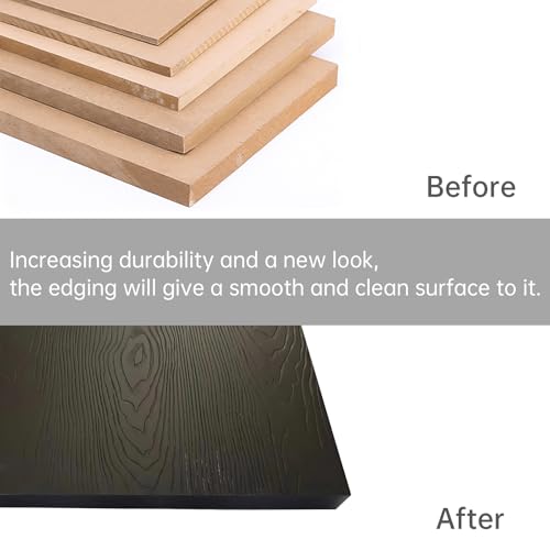Melamine Edge Banding 3/4in * 328ft (1.9 cm * 100m) Black Shelf Adhesive - size: 3/4 inch * 328 ft (1.9 cm * 100M)