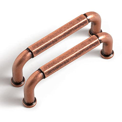 Goo-Ki 6 Pack 3 Inch （76mm） Hole Center Cabinet Pulls Antique Copper Zinc Alloy Kitchen Drawer Pulls Drawer Handles 3.45 Inch Length 2201-AC-76 - color: Antique Copper, size: 3 Inch Hole Centers