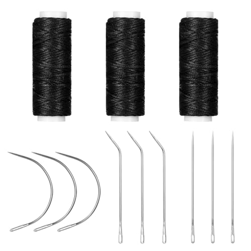 Hair Needle Thread Set Hand Sewing Hair Weave Extension Making Wig