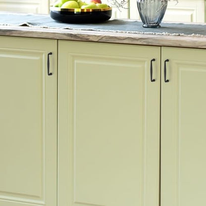Ravinte Matte Black Cabinet Handles Solid Handles,3-3/4 Inch,10 Pack - color: Matte Black, size: 3-3/4 Inches Hole Center