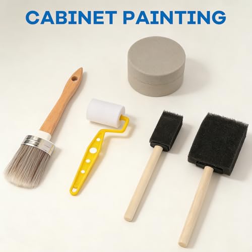 19PCS Paint Brush and Roller Set, Painting Supplies for DIY Projects