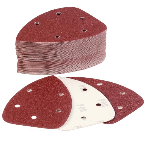 S SATC 50 PCS Mouse Sander Sandpaper Assortment 40 80 120 180 240 320 400 600 800 Grit Sanding Pads 5 Hole Hook and Loop Palm Sander Paper for Detail Mouse Sander - style: 50PCS 5 Hole Mouse Sandpaper
