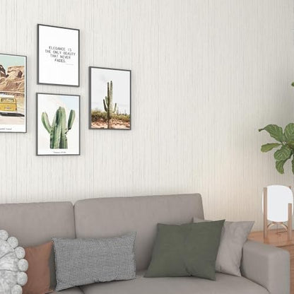 Livelynine Taupe Grasscloth Peel and Stick Wallpaper Textured Neutral Faux Grasscloth Contact Paper 15.8X78.8 Beige Grey Removable Grass Cloth Wallpaper Rolls for Walls Bathroom RV Camper Prepasted - size: 15.8" x 78.8"