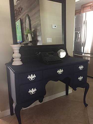 Retique It Chalk Furniture Renaissance Furniture & Cabinet Paint, 32 oz (Quart), Black Indigo, 32 Fluid Ounces - color: Black Indigo, size: 32 Fl Oz (Pack of 1)