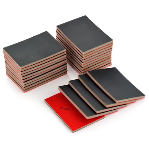 MAXMAN Sanding Sponge Set, 3000 Grit Foam, Wet/Dry Sandpaper for Wood/Metal - style: 3000G