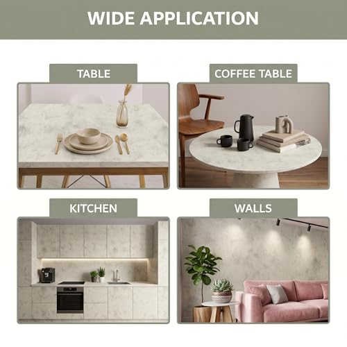 Extra-Thick Marble Contact Paper (Matte, Tuscan Beige) 3.9" x 393.7" - color: Tuscan Beige (Matte), size: 3.9" x 393.7"