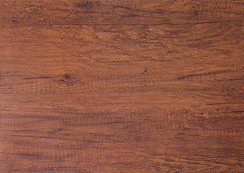 Peel and Stick Wood Grain Contact Paper for Old Furniture Kitchen Cabinets - color: Brown Red, size: 23.6" x 118"