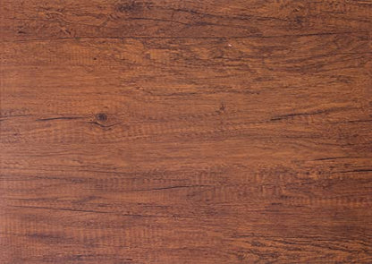 Peel and Stick Wood Grain Contact Paper for Old Furniture Kitchen Cabinets - color: Brown Red, size: 23.6" x 118"