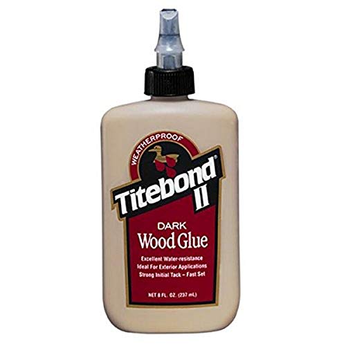 Titebond 3703 Cross-Linking Polyvinyl Acetate Dark Wood Glue, 8 Oz, Bottle, Light, Liquid, 8 Ounce, Brown - size: 8 Fl Oz (Pack of 1)