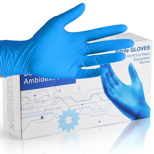PEIPU Nitrile Disposable Gloves，Powder Free, Cleaning Service Gloves, Latex Free - size: Small (Pack of 300), style: 100 Pcs