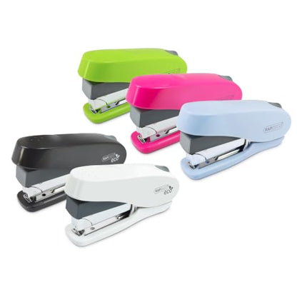 Rapesco 1468 Luna Less Effort Stapler, 50 Sheet Capacity, Hot Pink - style: Compact, Ergonomic