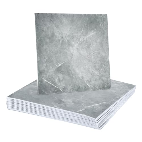 HARFINGTON 15pcs Peel and Stick Marble Tiles, Waterproof Wall Panel Backsplash, 12"x12" PVC Peel and Stick Shower Tiles for Bathroom, Kitchen, Living, Palace Jade Design - style: Palace Jade