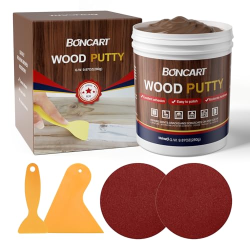 Boncart Wood Filler, 9.87 OZ Walnut Wood Putty - color: 9.87OZ Walnut