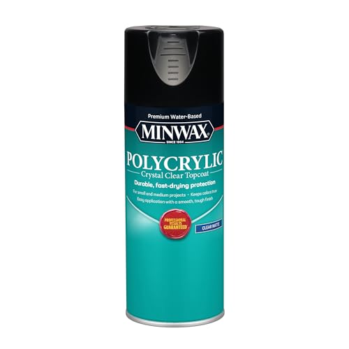 Minwax Polycrylic Protective Finish, Clear Matte, Clear, 11.5 oz