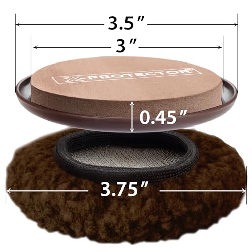 Furniture Sliders X-PROTECTOR - 8+8 Pack 3 1/2”, Multi-Surface, Brown - size: 8+8 Pack 3 1/2 in (Brown)