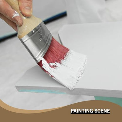 ROLLINGDOG 3 Inch Oval Angled Paint Brush - size: 3 Inch