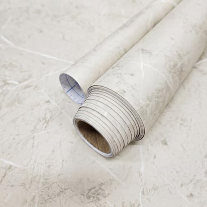 Extra-Thick Marble Contact Paper (Matte, Tuscan Beige) 3.9" x 393.7" - color: Tuscan Beige (Matte), size: 3.9" x 393.7"