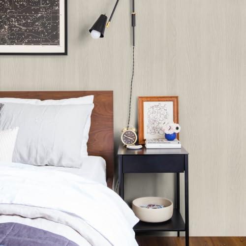 Arthome Light Oak Wood Peel and Stick Wallpaper 16.5" x240" - color: Light Oak Wood, size: 16.5" x 240"