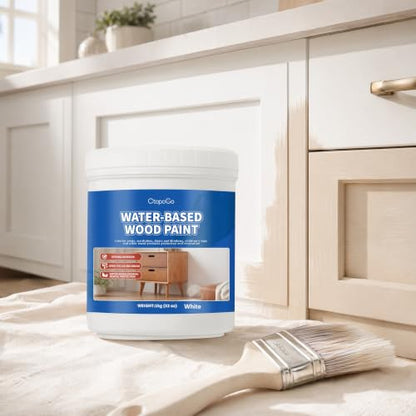 Wood Furniture Paint, White, 10 fl oz